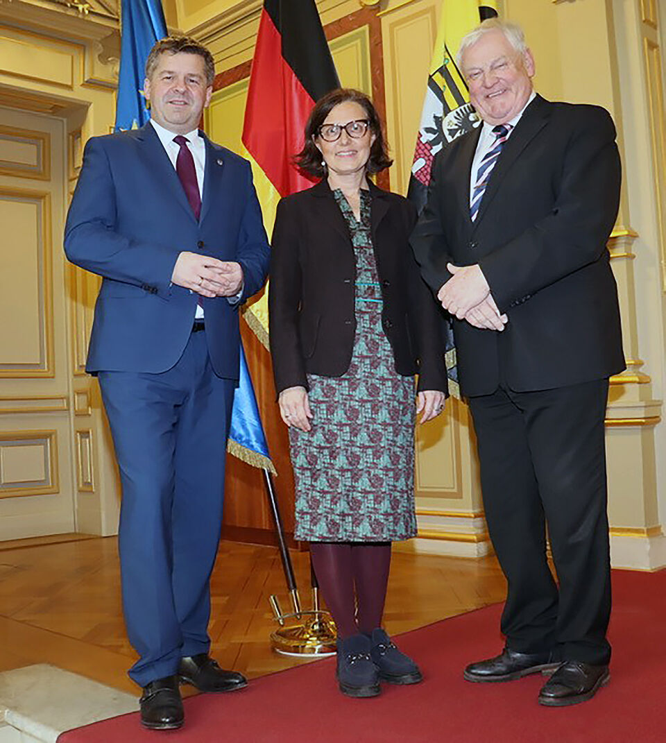 Ministerpräsident Sven Schulze DRK Vorstand+Präsident